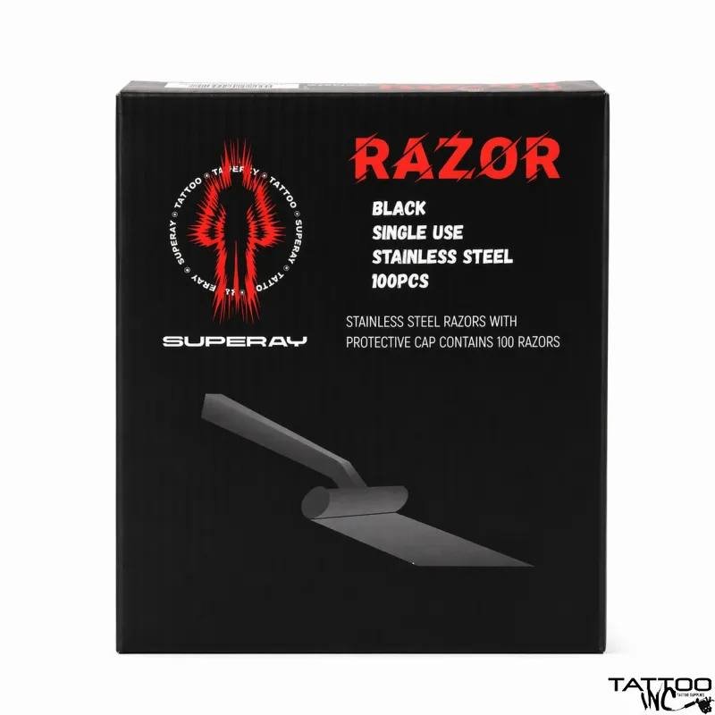 Superay Black Single-Use Razors (100 pcs)